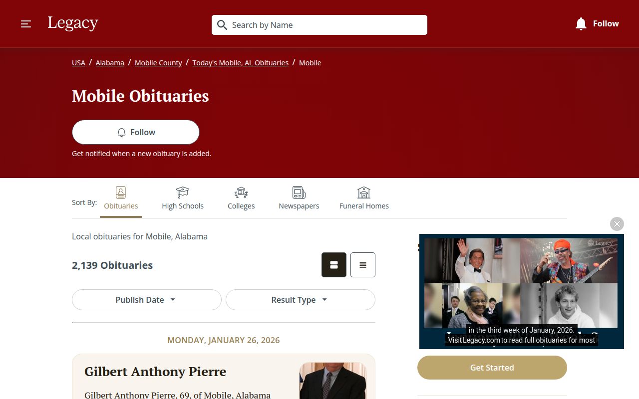 Mobile Public Library Local History and Genealogy Division