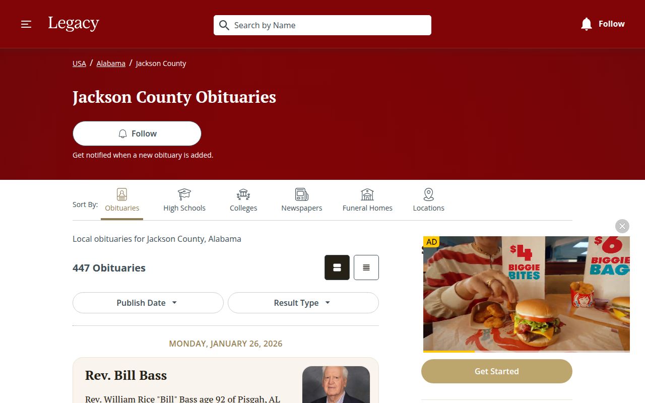 Jackson County Alabama courthouse and probate office