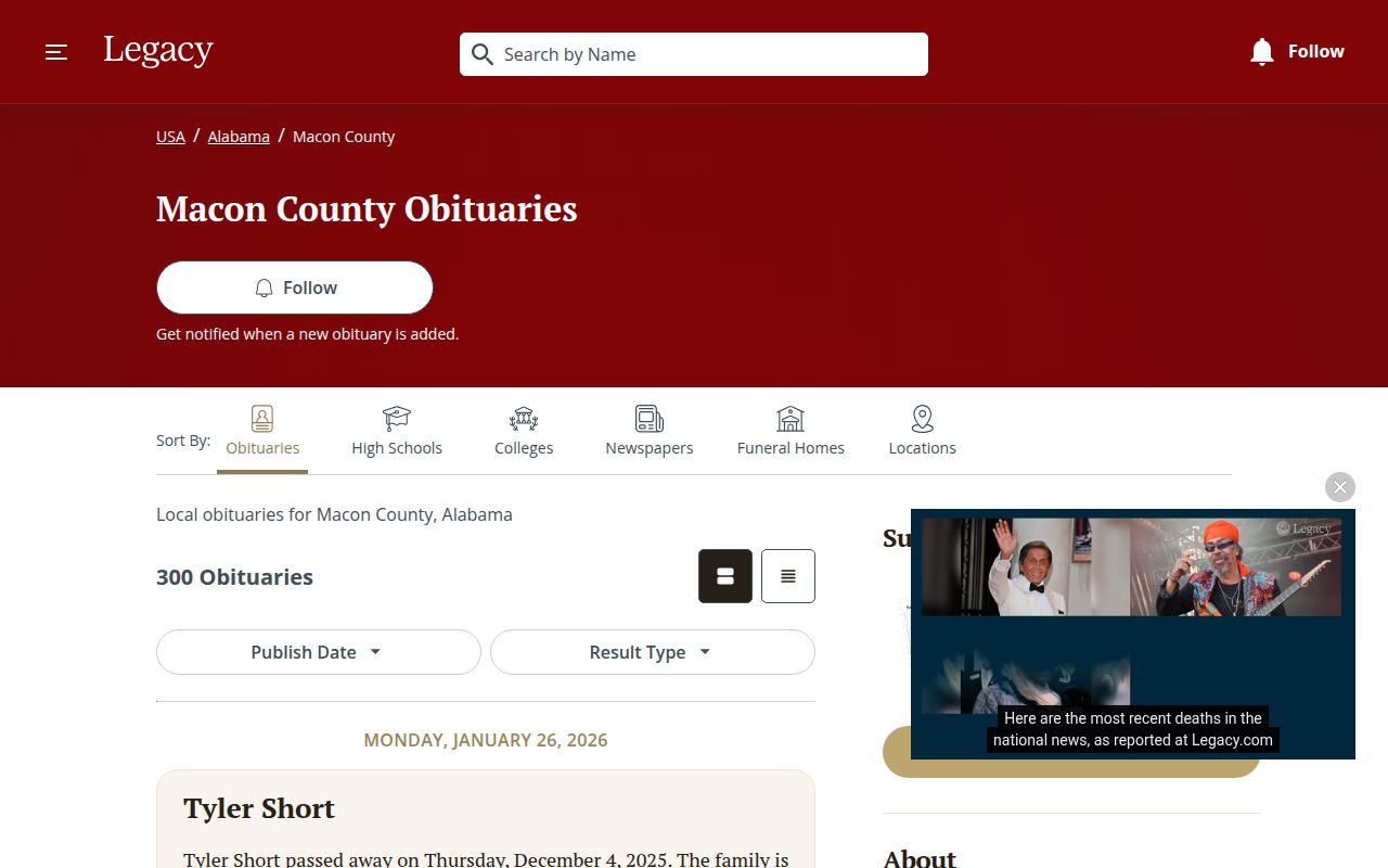 Macon County Alabama courthouse in Tuskegee