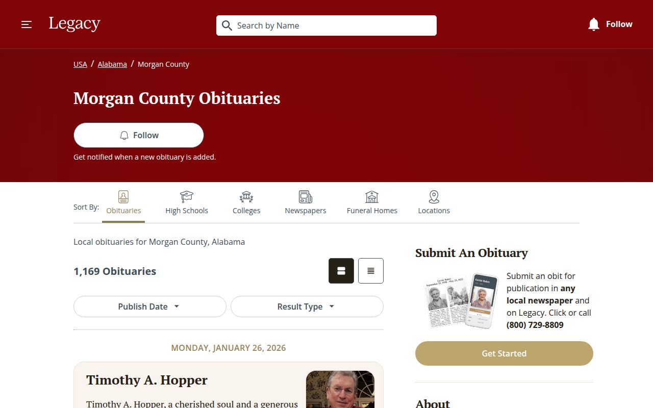 Morgan County Archives building in Decatur